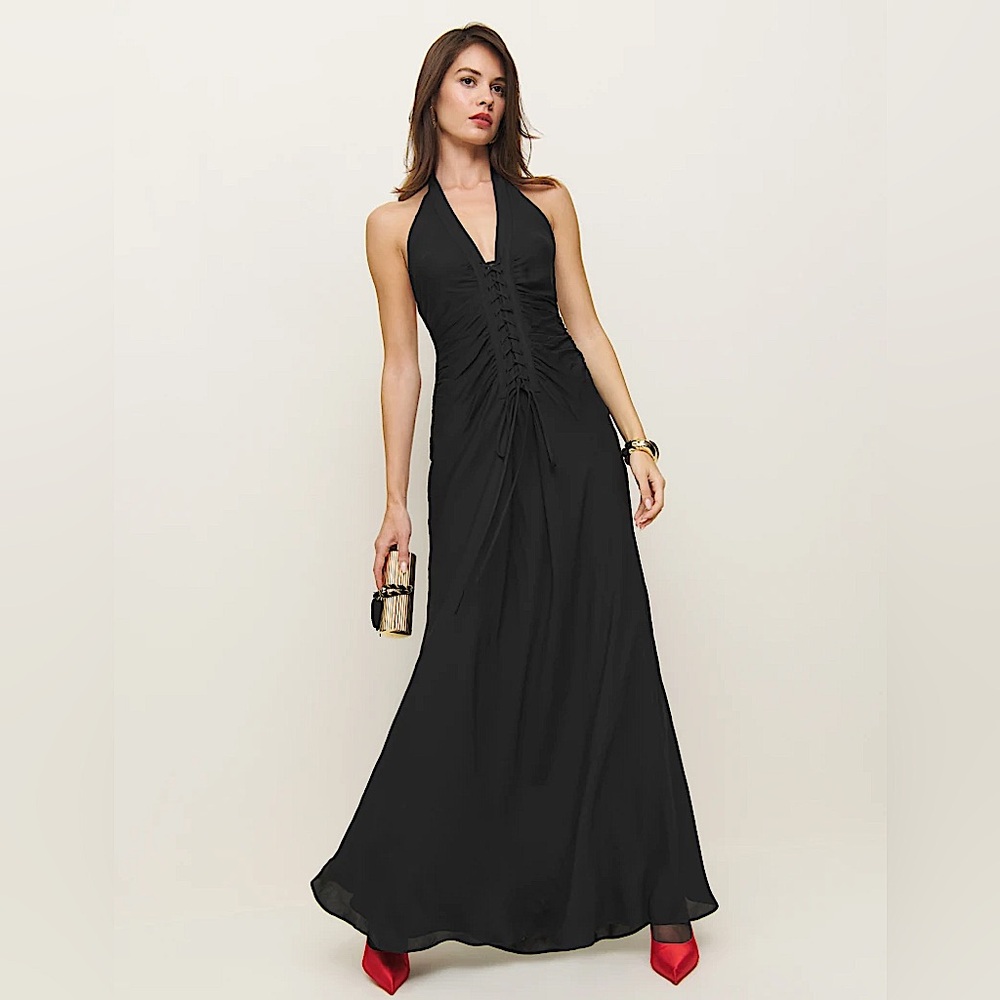 RARE! NWT Black Ceri Reformation Dress